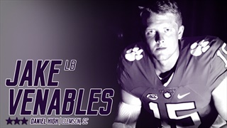 Jake Venables joins his father Brent at Clemson 