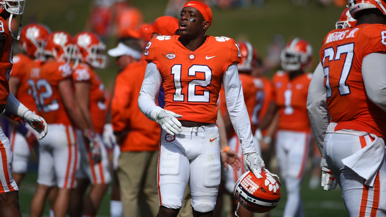 WATCH: Clemson's K'Von Wallace Returns It 66 Yards for a Pick-6