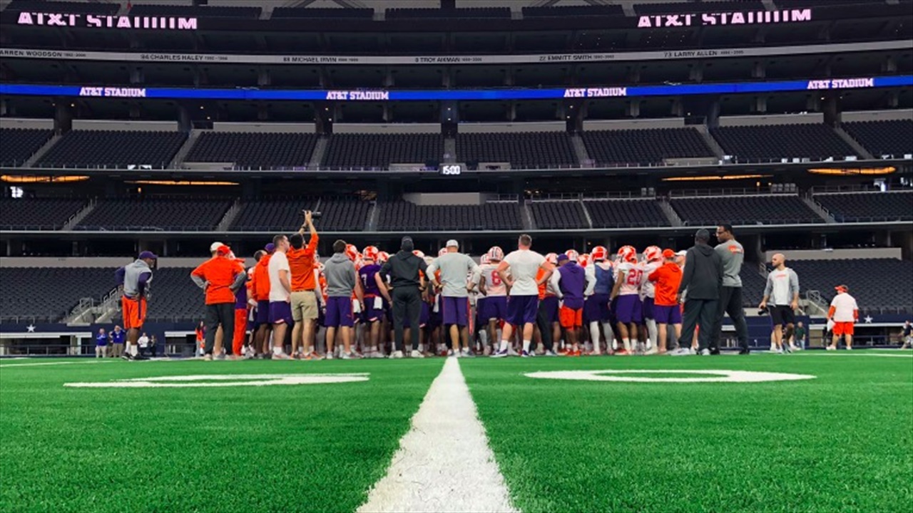 Clemson Opens Practice At Att Stadium Clemson Sports Talk