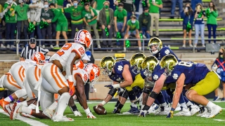 Notre Dame's Kelly long on confidence, short on compliments after matchups with Clemson