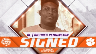 Lengthy four-star offensive lineman Dietrick Pennington signs with Clemson