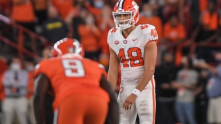 Clemson Punter Will Spiers Completes The Fake Punt
