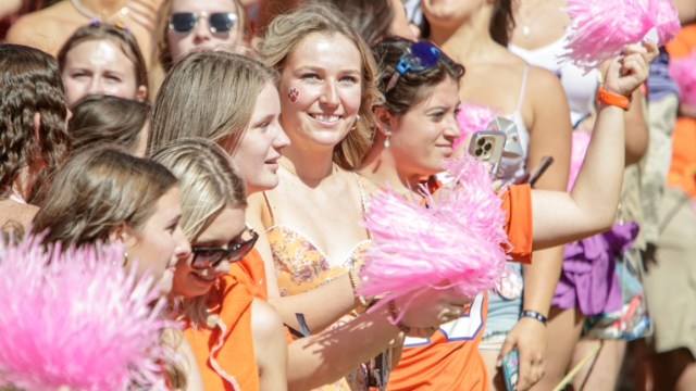 Oculus, Fans, Clemson football, Clemson Fans, Wake Forest football, All In Foundation, Breast Cancer Awareness, Fans Tailgating, West End Zone, upload order