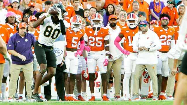 Clemson football, Clemson Football sideline, Wake Forest football, upload order