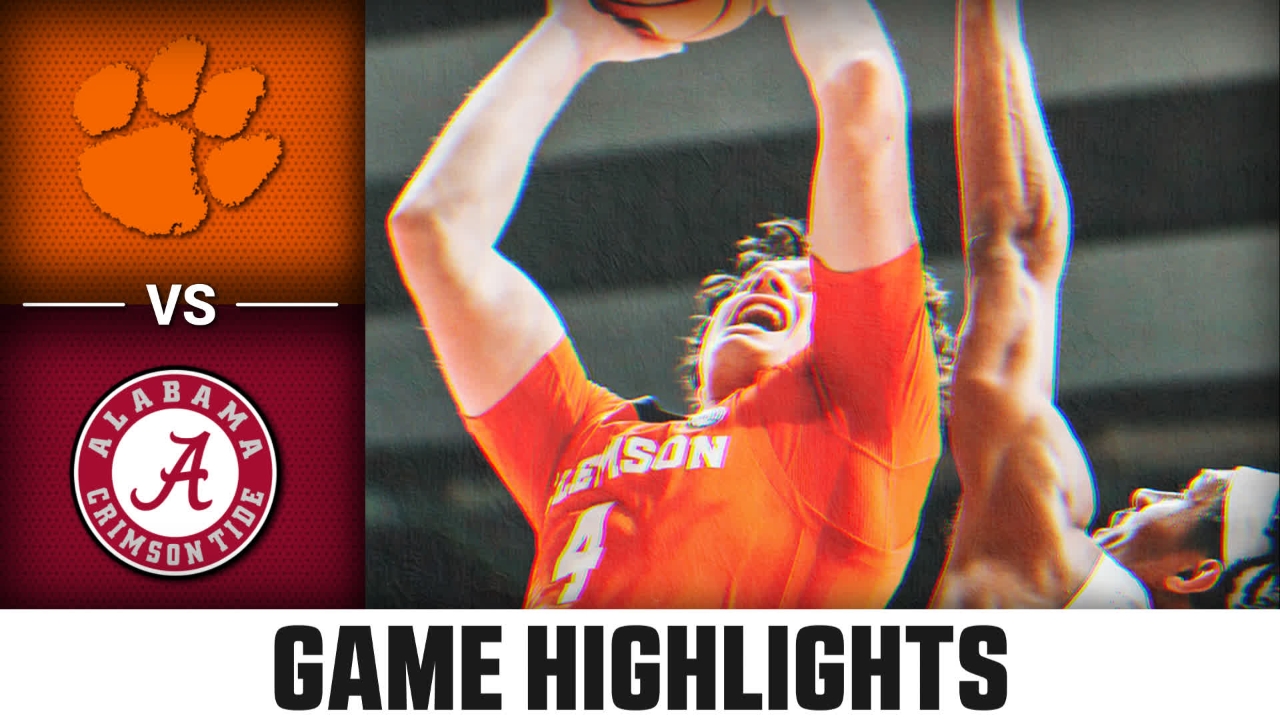 Clemson vs. Alabama Game Highlights 202524 ACC Men's Basketball