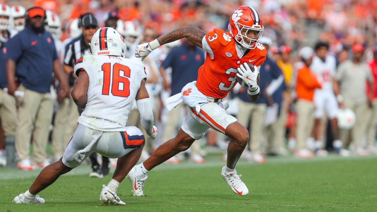 Tristan Smith embracing his moment at Clemson