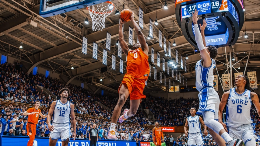 No. 20 Tigers Fall at No. 4 Blue Devils 67-54