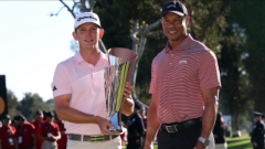 Bridgeman wins first PGA Tour title, celebrates with Woods and surprise Clemson messages