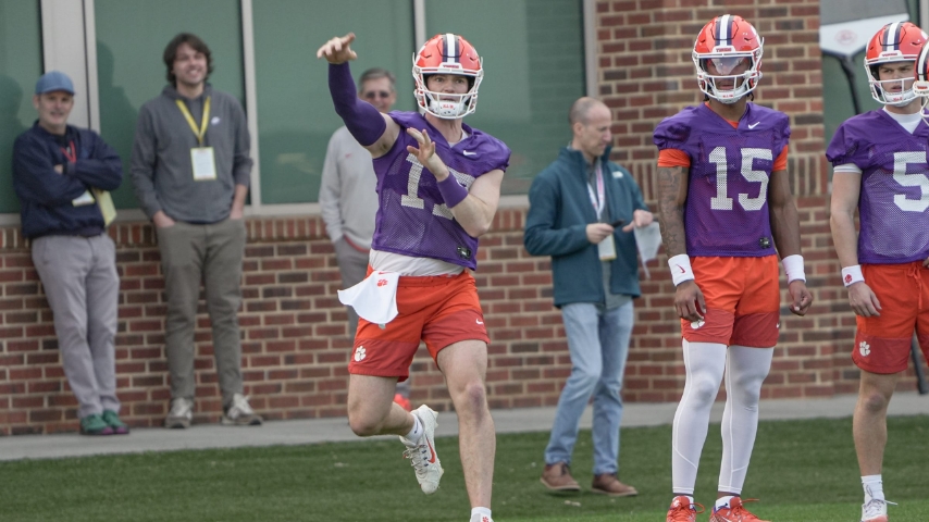 Clemson QBs Navigating New System Under Chad Morris This Spring